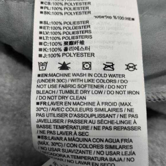 Burton Gray Fleece Pullover Colorful Button Placket Sherpa Jacket Men's Large - Picture 10 of 15